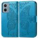 Чехол UniCase Butterfly Pattern для Motorola Moto G05 - Blue (372731L). Фото 2 из 11
