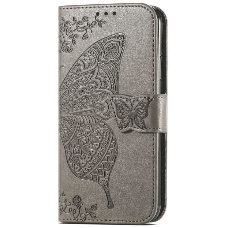 Чохол UniCase Butterfly Pattern для Motorola Moto G75 - Grey: фото 5 з 10