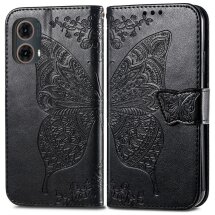 Чехол UniCase Butterfly Pattern для Motorola Moto G85 - Black: фото 1 из 6
