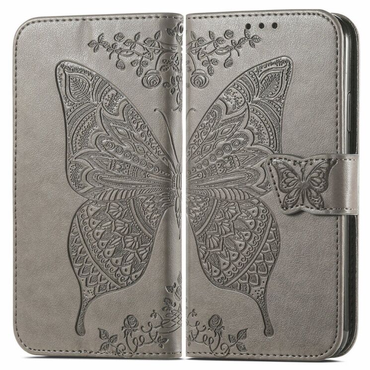 Чехол UniCase Butterfly Pattern для OnePlus 12 - Grey: фото 1 из 8