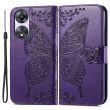 Чехол UniCase Butterfly Pattern для OPPO A78 - Dark Purple (336648DV)