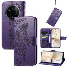Чехол UniCase Butterfly Pattern для Realme 14 Pro Plus - Dark Purple: фото 1 из 9