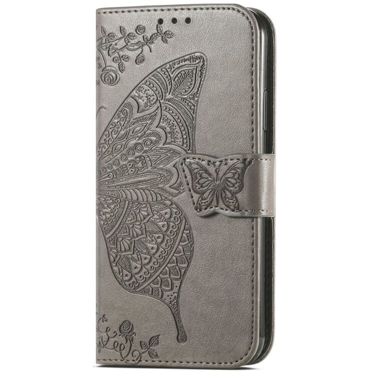 Чехол UniCase Butterfly Pattern для TECNO Spark 30C - Grey: фото 5 из 10