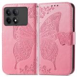 Чохол UniCase Butterfly Pattern для Xiaomi Poco X6 Pro - Pink (345838P)