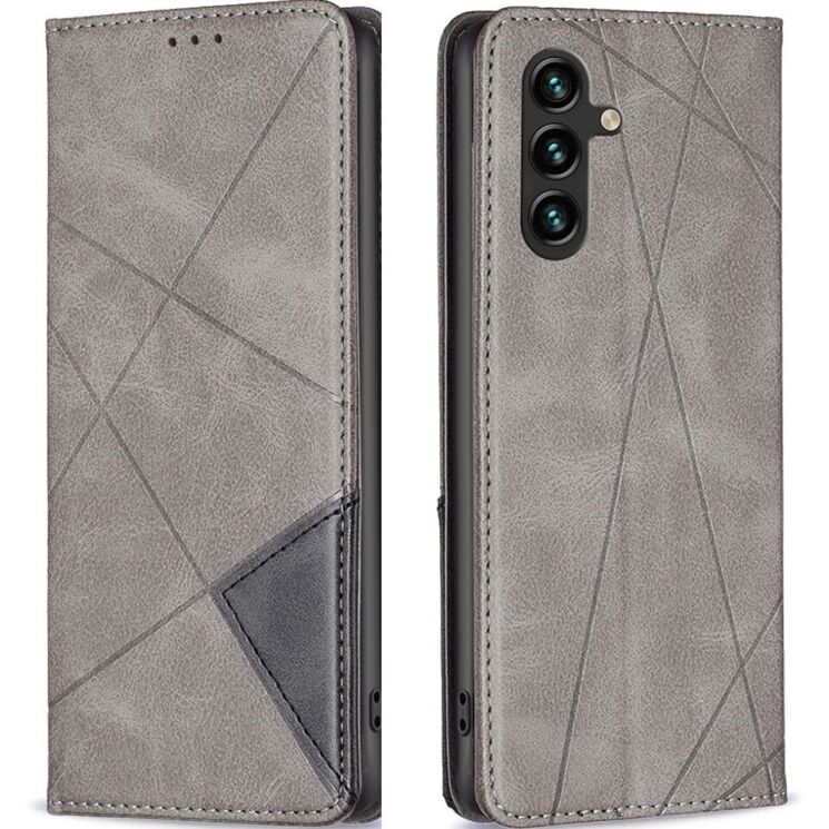 Чехол UniCase Geometric Pattern для Samsung Galaxy A26 (A266) - Grey: фото 1 из 8