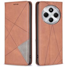 Чехол UniCase Geometric Pattern для Xiaomi Redmi 14C / Redmi A4 5G / Poco C75 - Brown: фото 1 из 8