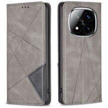Чохол UniCase Geometric Pattern для Xiaomi Redmi Note 14 Pro 5G / Note 14 Pro Plus - Grey: фото 1 з 8