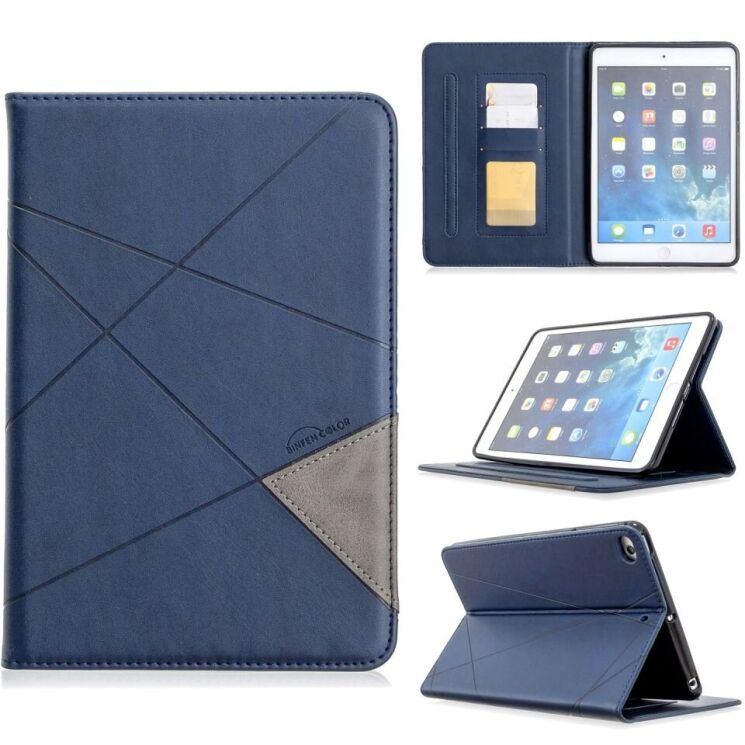 Чохол UniCase Geometric Style для iPad mini 5 (2019) - Blue: фото 1 з 10