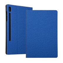 Чехол UniCase Texture Stand для Samsung Galaxy Tab S7 (T870/875) / S8 (T700/706) - Blue: фото 1 из 12