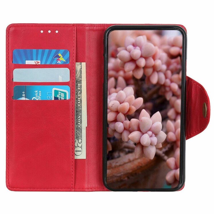 Чехол UniCase Vintage Wallet для Motorola Moto E22 - Red: фото 2 из 8