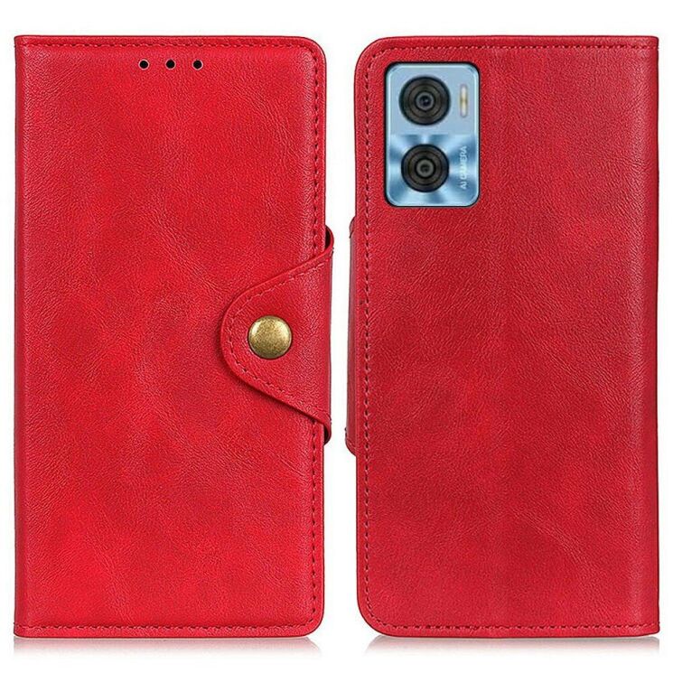 Чехол UniCase Vintage Wallet для Motorola Moto E22 - Red: фото 1 из 8