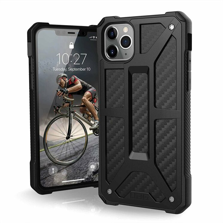 Чехол URBAN ARMOR GEAR (UAG) Monarch для iPhone 11 Pro - Carbon Fiber: фото 1 из 8