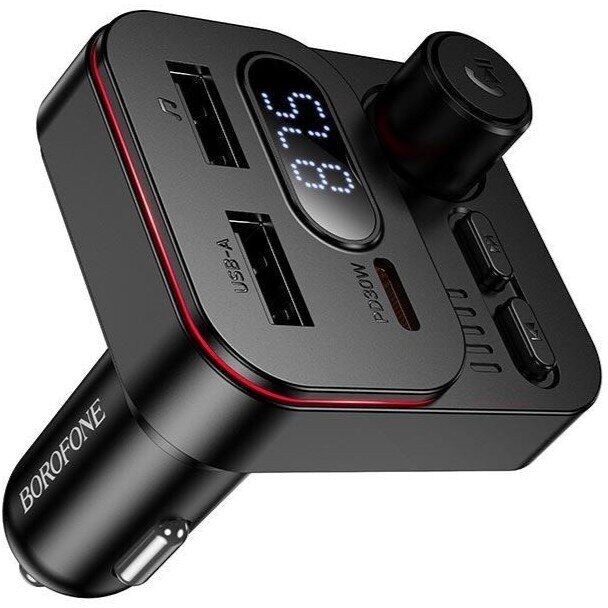 FM модулятор BOROFONE BC61 45W (2USB + Type-C) - Black (923316B) FM модулятор BOROFONE BC61 45W (2USB + Type-C) - Black: фото 4 из 8