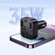 FM модулятор Hoco E87 Delta 35W (Type-C + 2USB) - Black (923312B). Фото 9 из 9