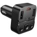 FM модулятор Hoco E87 Delta 35W (Type-C + 2USB) - Black (923312B). Фото 4 из 9