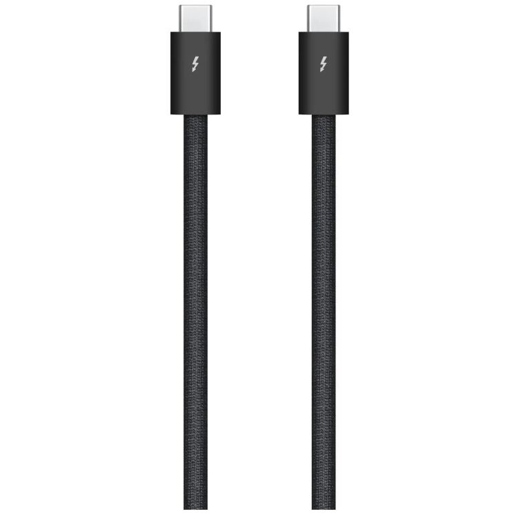 Кабель Apple Thunderbolt 4 Type-C to Type-C (100W, 1m) MU883 - Black: фото 1 из 3
