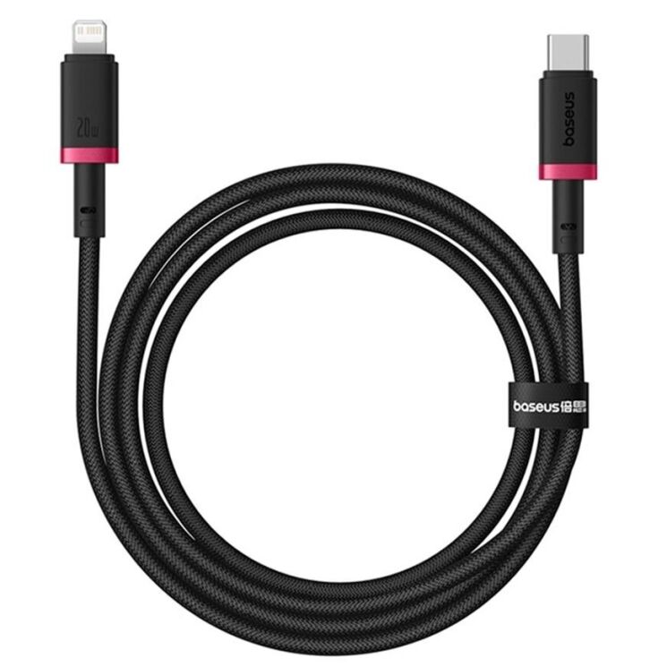 Кабель Baseus Dura Series Type-C to Lightning (20W, 1m) P10377800U01-01 - Black / Red (896349BR) Кабель Baseus Dura Series Type-C to Lightning (20W, 1m) P10377800U01-01 - Black / Red: фото 2 з 18