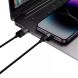 Кабель Baseus StarSpeed 3-in-1USB to MicroUSB+Lightning+Type-C (3.5A, 1.2m) CAXS000001 - Black (896283B). Фото 5 з 18