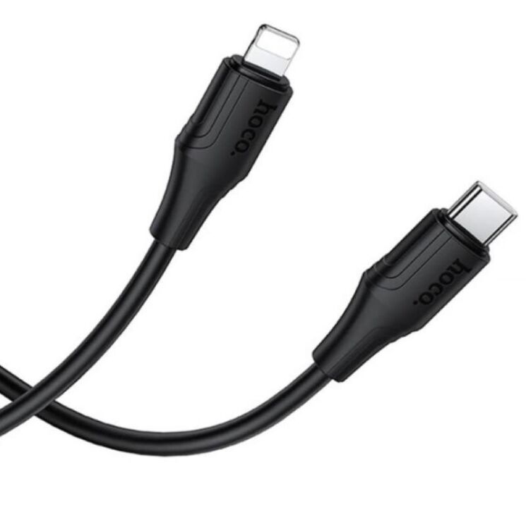 Кабель Hoco X124 Type-C to Lightning (27W, 3A, 1m) - Black: фото 2 з 7