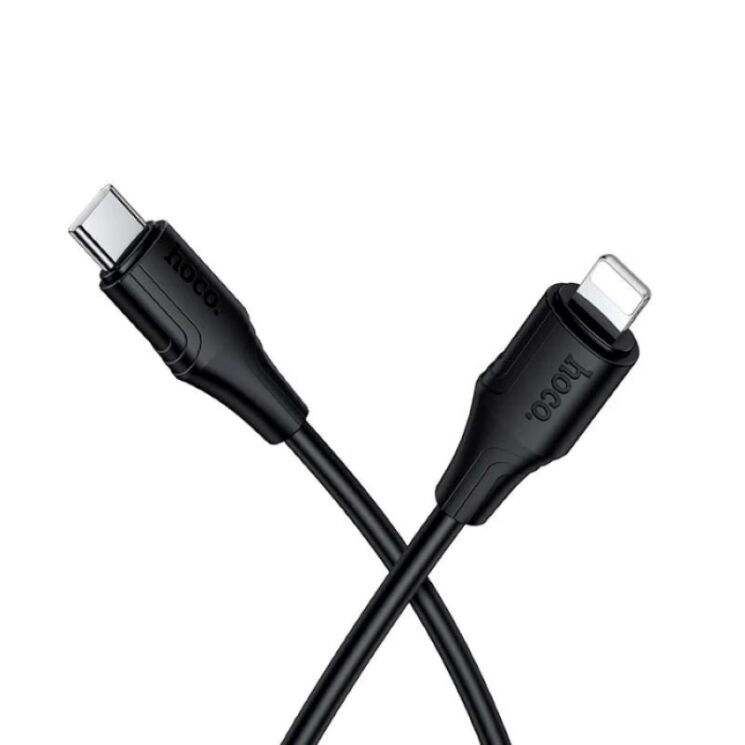 Кабель Hoco X124 Type-C to Lightning (27W, 3A, 1m) - Black: фото 3 з 7