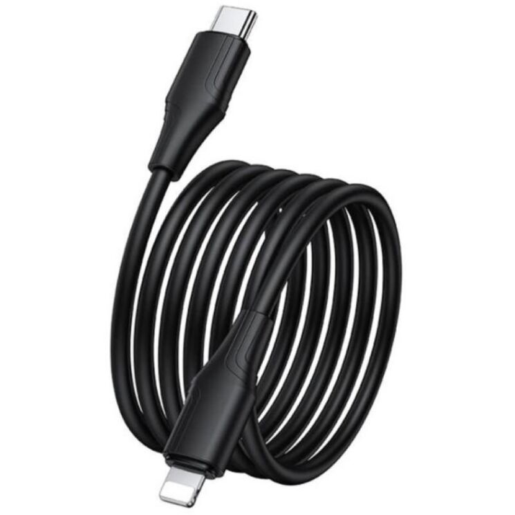 Кабель Hoco X124 Type-C to Lightning (27W, 3A, 1m) - Black: фото 4 з 7