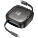 Кабель з комплектом адаптерів Hoco U140 Retractable - Black (896423B). Фото 1 з 14