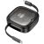 Кабель з комплектом адаптерів Hoco U140 Retractable - Black: фото 1 з 14