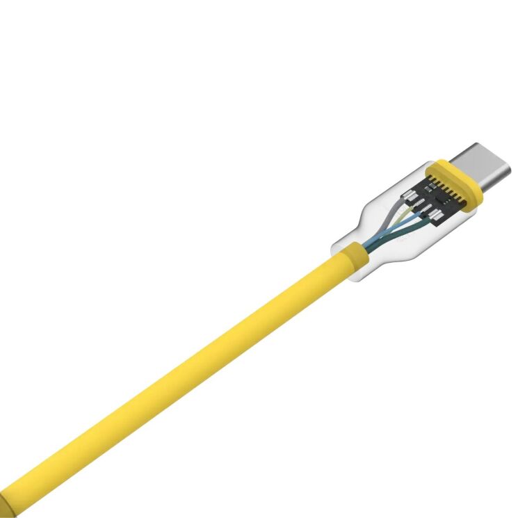 Кабель Sharge Highly-Elastic Type-C to Type-C (100W, 1.5m) - Black (896494B) Кабель Sharge Highly-Elastic Type-C to Type-C (100W, 1.5m) - Black: фото 2 из 6