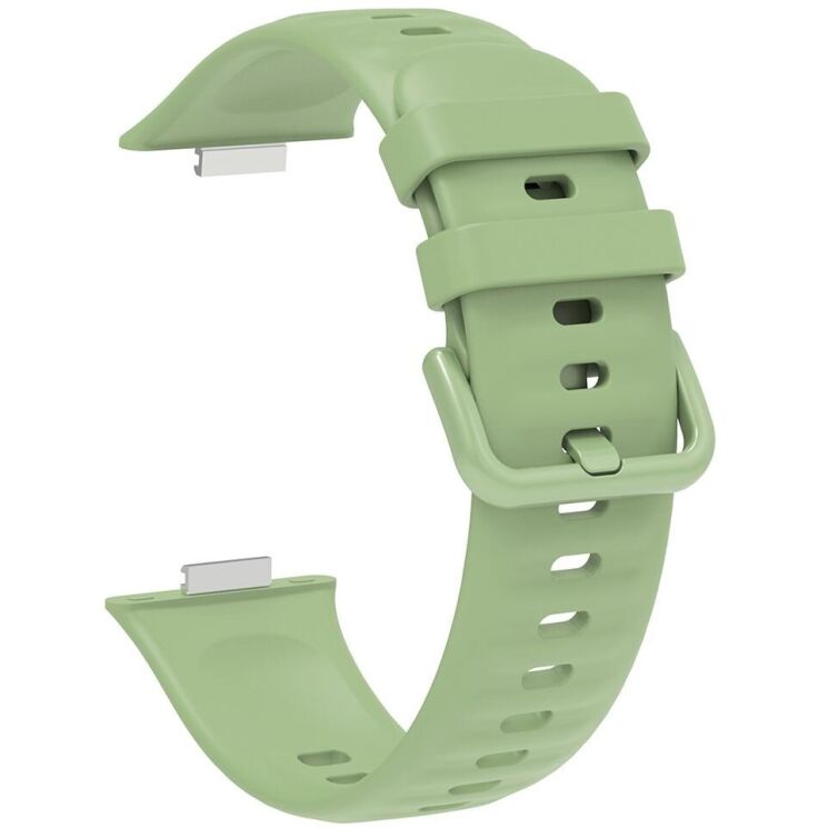 Комплект (чохол і ремінець) Deexe Silicone Set для Huawei Watch Fit 3 - Green: фото 3 з 9