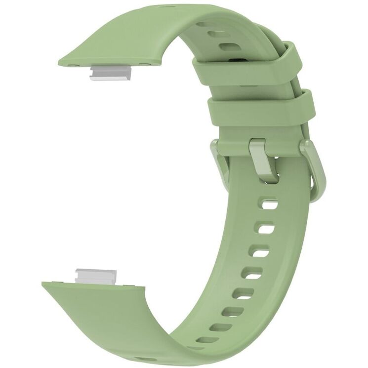 Комплект (чохол і ремінець) Deexe Silicone Set для Huawei Watch Fit 3 - Green: фото 4 з 9