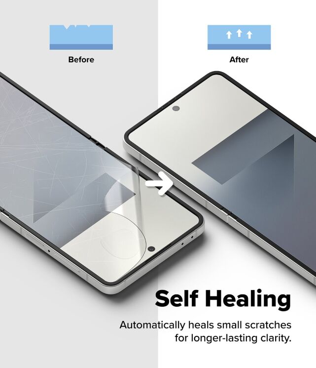 Комплект защитных пленок Ringke Dual Easy Pro для Samsung Galaxy Flip 7 (8800293855880): фото 10 из 20