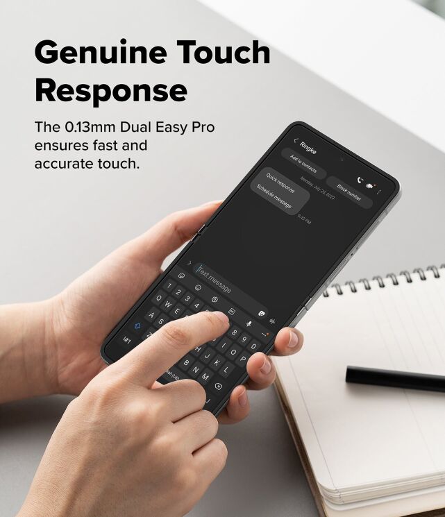 Комплект защитных пленок Ringke Dual Easy Pro для Samsung Galaxy Flip 7 (8800293855880): фото 14 из 20