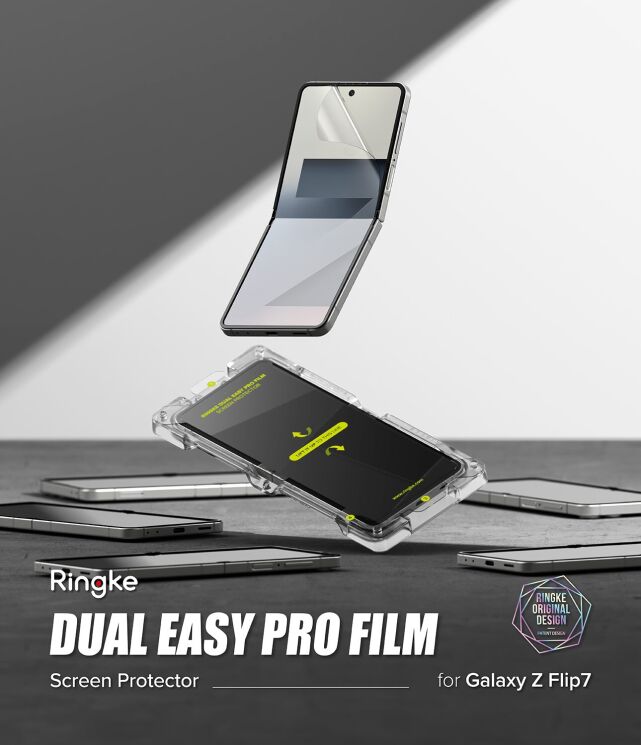 Комплект защитных пленок Ringke Dual Easy Pro для Samsung Galaxy Flip 7 (8800293855880): фото 5 из 20