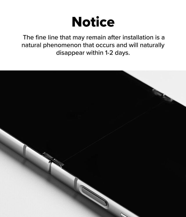 Комплект защитных пленок Ringke Dual Easy Pro для Samsung Galaxy Flip 7 (8800293855880): фото 19 из 20