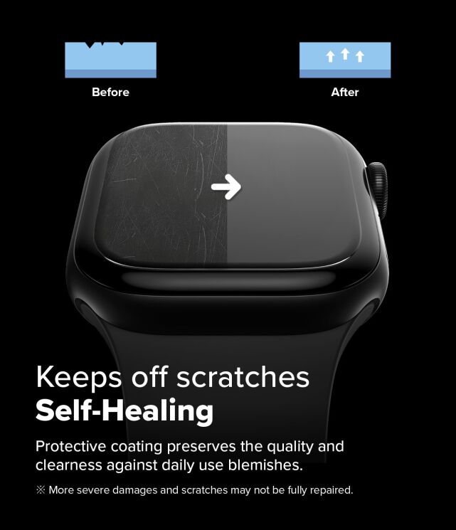 Комплект защитных пленок Ringke Dual Easy Pro Film для Apple Watch 10 / 11 42 mm (8800293851622) (371863) Комплект защитных пленок Ringke Dual Easy Pro Film для Apple Watch 10 / 11 42 mm (8800293851622): фото 7 из 15
