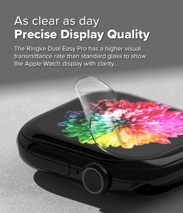 Комплект защитных пленок Ringke Dual Easy Pro Film для Apple Watch 10 / 11 42 mm (8800293851622) (371863) Комплект защитных пленок Ringke Dual Easy Pro Film для Apple Watch 10 / 11 42 mm (8800293851622): фото 9 из 15
