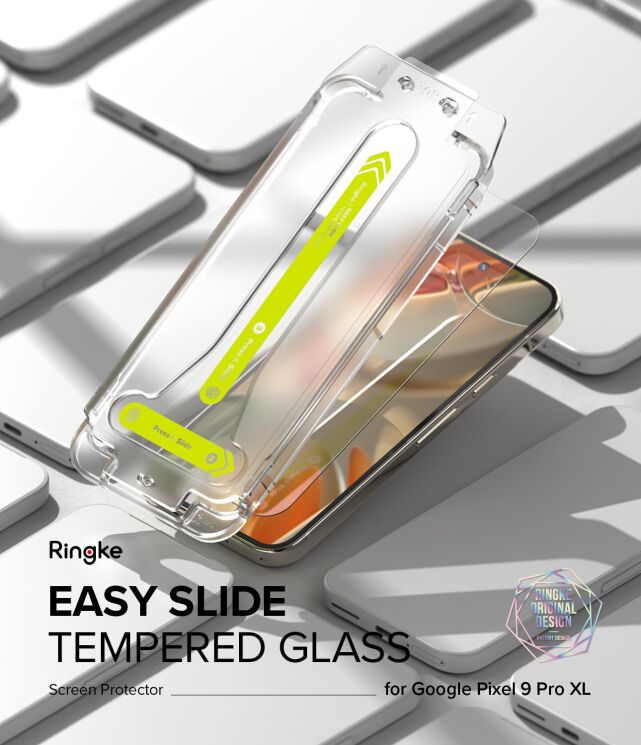 Комплект защитных стекол (2шт) Ringke Easy Slide Tempered Glass для Google Pixel 9 Pro XL (8809961788895): фото 2 из 15