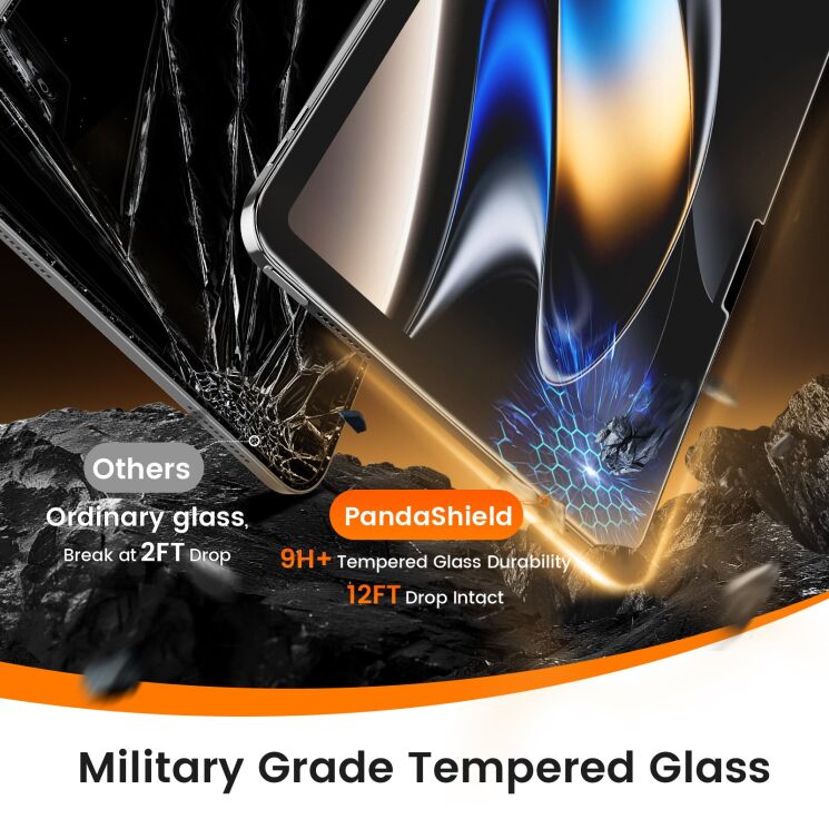 Комплект защитных стекол PANDASHIELD Clear AR для iPad mini 6 / 7 (2021/2024): фото 2 из 6
