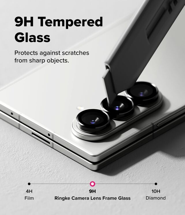 Комплект защитных стекол Ringke Camera Lens Frame Glass для Samsung Galaxy Fold 7 (8800293855484) - Black: фото 9 из 18