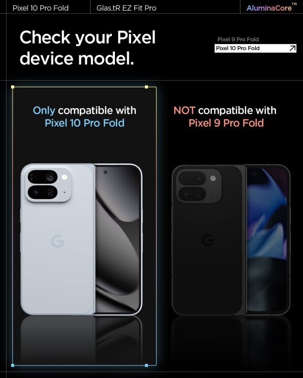 Комплект защитных стекол Spigen GLAS.tR EZ Fit Pro (FP) для Google Pixel 10 Pro Fold (AGL09665): фото 10 из 16