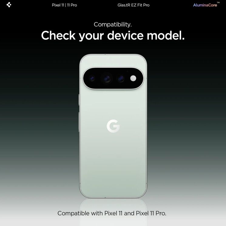 Комплект захисних стекол Spigen GLAS.tR EZ Fit Pro (FP) для Google Pixel 11 / 11 Pro (AGL11480): фото 4 з 12