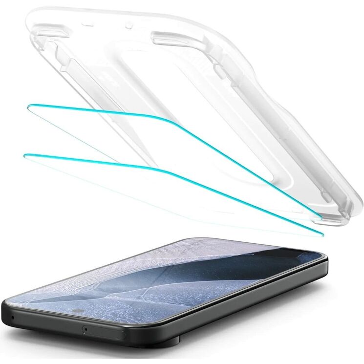 Комплект захисних стекол Spigen GLAS.tR EZ Fit Pro (FP) для Google Pixel 11 / 11 Pro (AGL11480): фото 2 з 12