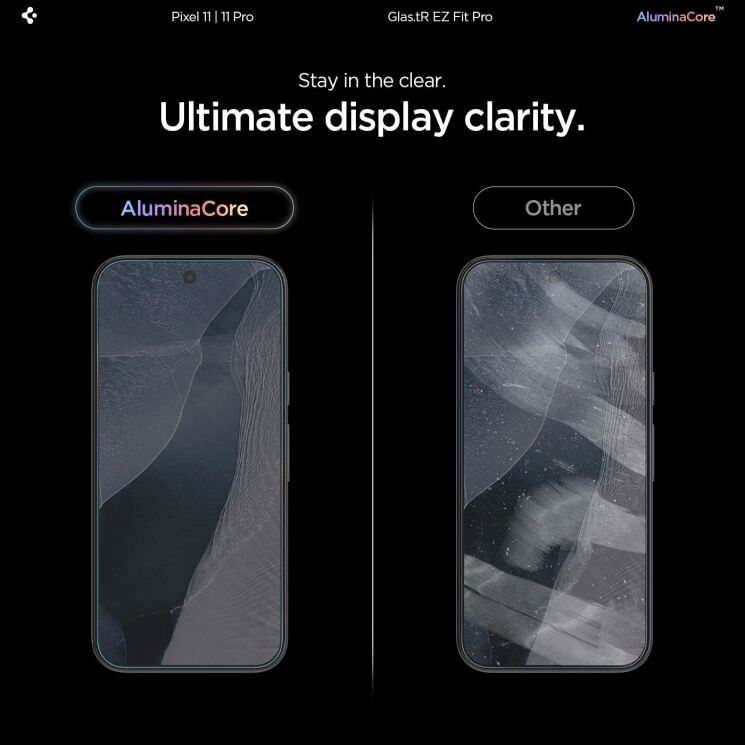 Комплект захисних стекол Spigen GLAS.tR EZ Fit Pro (FP) для Google Pixel 11 / 11 Pro (AGL11480): фото 7 з 12