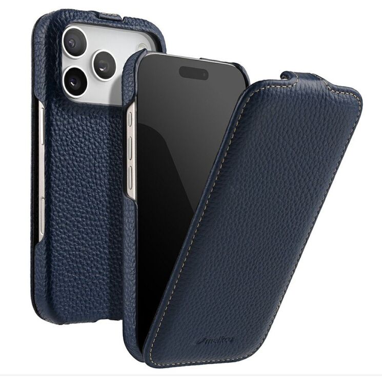 Шкіряний чохол MELKCO Jacka Type для iPhone 18 Pro Max - Blue (423868L) Шкіряний чохол MELKCO Jacka Type для iPhone 18 Pro Max - Blue: фото 1 з 5