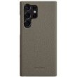 Кожаный чехол MELKCO Leather Case для Samsung Galaxy S23 Ultra (S918) - Grey (321046H)