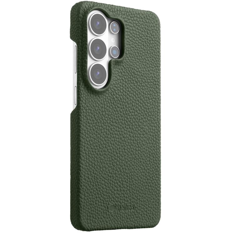 Кожаный чехол MELKCO Leather Case для Samsung Galaxy S26 Ultra (S948) - Dark Green: фото 2 из 5