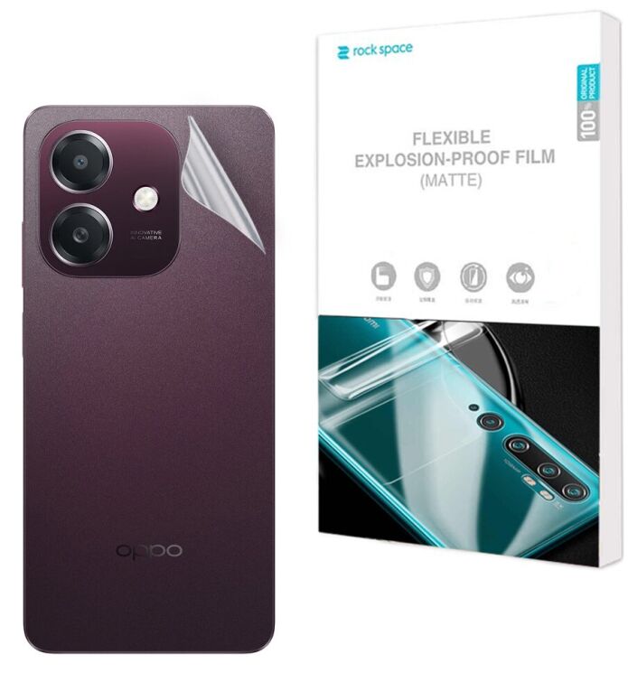 Антиблікова плівка на задню панель RockSpace Matte для OPPO A3x / A3 / A40m: фото 1 з 9
