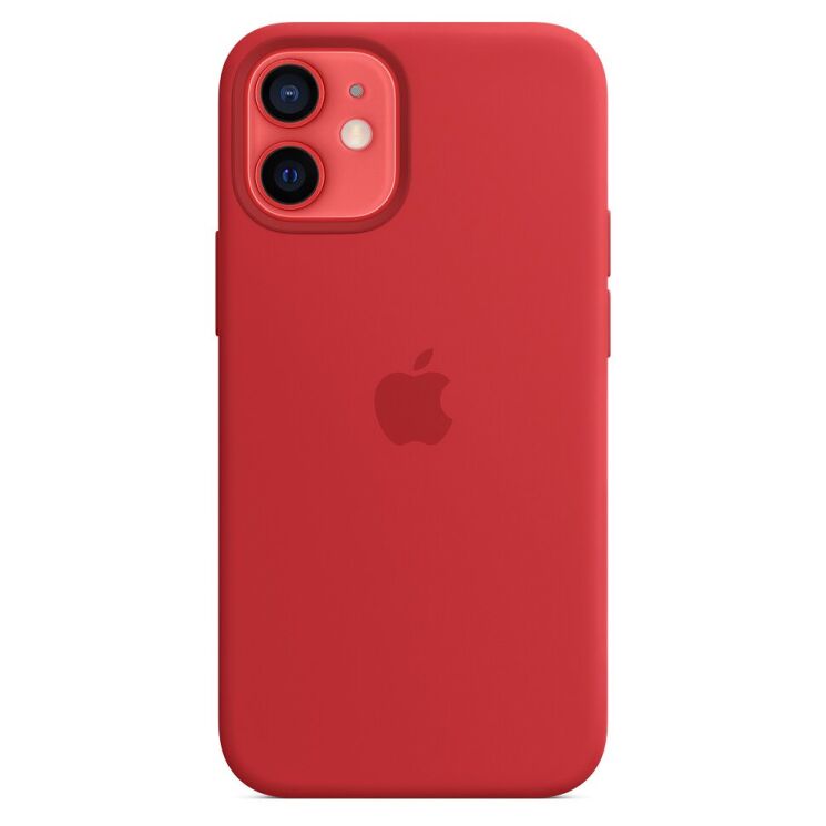 Оригинальный чехол MagSafe Silicone Case для Apple iPhone 12 mini (MHKW3ZE/A) - Red: фото 3 из 6