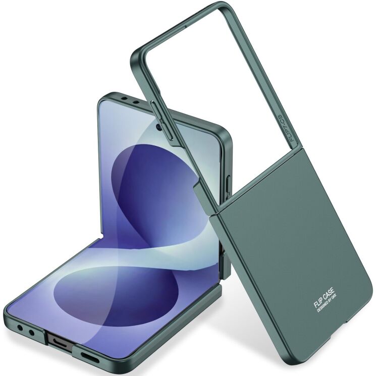 Пластиковий чохол GKK Hard Shell (FF) для Samsung Galaxy Flip 8 - Green (423530G) Пластиковий чохол GKK Hard Shell (FF) для Samsung Galaxy Flip 8 - Green: фото 1 з 9