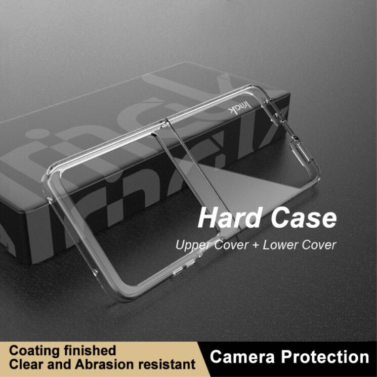 Пластиковый чехол IMAK Crystal II Pro для Motorola Razr 50 - Transparent: фото 7 из 11